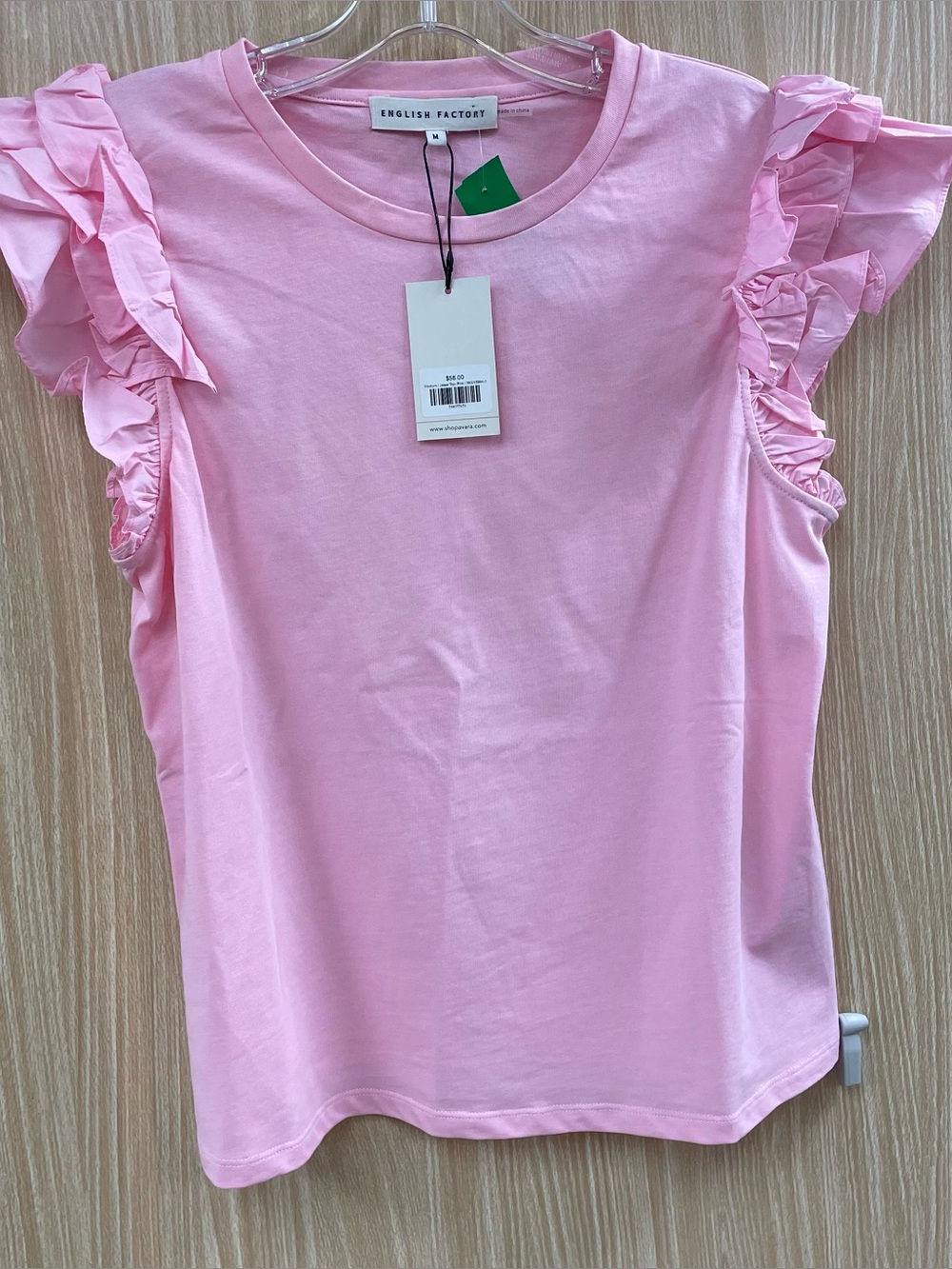 NWT English Factory Pink Top Size M